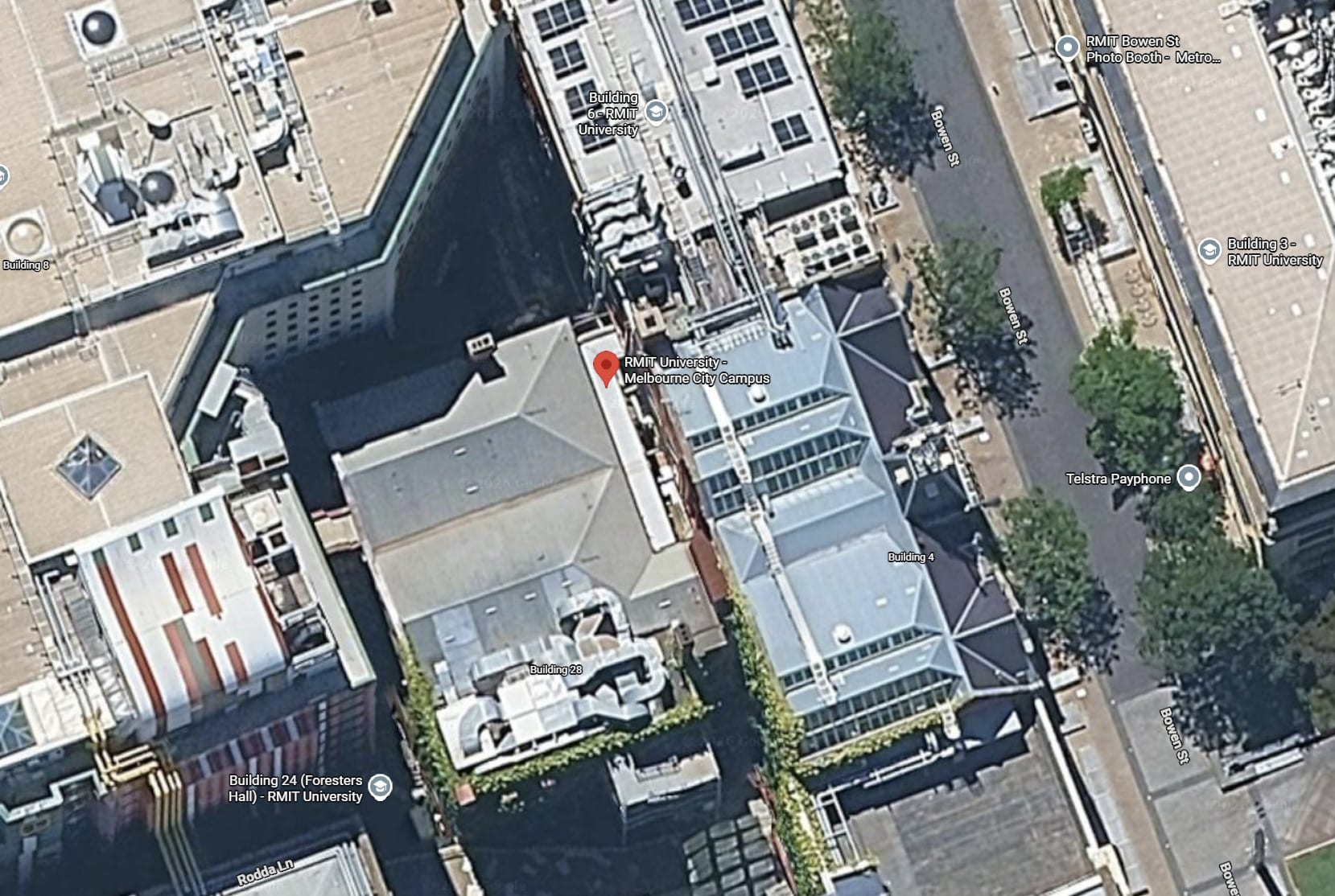 Aerial map of RMIT University Saigon South campus